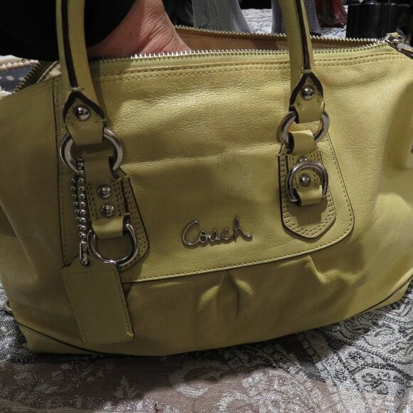 Coach Handbags - Coach Soho East West Satchel Mustard Yellow Gold Handbag Purse Tote